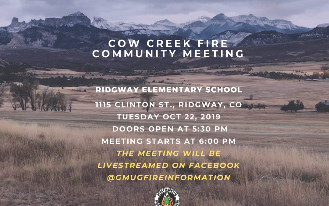 Cow Creek Fire Community Meeting