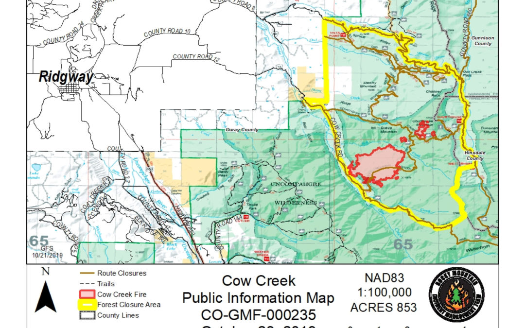 Cow Creek Fire 10/23/19 10am